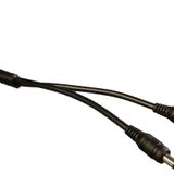 LEDupdates 12 V 24 V Güç Kaynağı Sürücüsü için Ağır Hizmet DC Dağıtıcı Kablosu AC Adaptör LED Işık ve Güvenlik Kamerası (1 ila 2 kablo) 18 AWG Gösterge