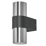 Ledvance Endura Classic Rotary Updown GU10 dış duvar lambası, siyah, GU10 duy (her biri maks. 5 W), basit veya akıllı lamba ile donatılabilir, hizalanabilir lamba başlığı, koruma sınıfı IP44