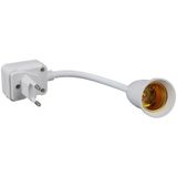 Ledx DY-105 Prizi E27 Duya Dünüştürücü Ahşap Açma Kapama Anahtarlı Oynar Başlıklı Duy