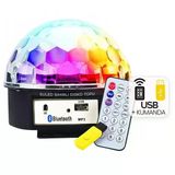 Ledx Gm-0803B Sihirli Led Dönen Disko Topu Hoparlör Usb/Mp3/Bluetooth Kumandalı 360 Derece
