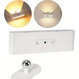 Ledx SK-BD188F Çift Yönlü Hareket Sensörlü Dekoratif Şarjlı Duvar Aplik 2 Mercekli 15 Smd Ledli 3000K-4000K-6500K - Çok Renkli