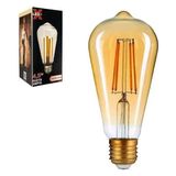 Ledx St-64 Kırılmaz Gövde 4,5 Watt Düz Rustik Ampul - Şeffaf