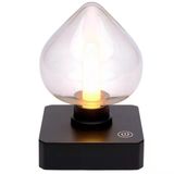 Ledx Yqx-Anl95-B03 Amber Renkli Alev Efektli Dokunmatik Masa Lambası 800Mah Şarjlı