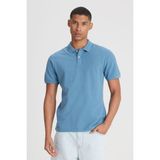 Lee % 100 Pamuk Regular Fit Logo Işlemeli Düğmeli Polo Yaka T Shirt Erkek Polo Yaka T Shirt L211810 400 - Mavi