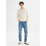 Lee Austin Pamuklu Straight Fit Esnek Jean Denim Kot Pantolon, Mid Blue, 32/32 Beden