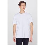 Lee Basic Erkek T-shirt,%100 Pamuk, Beyaz, 2XL Beden