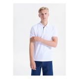 Lee Beyaz Erkek Regular Fit Polo T-Shirt