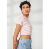 Lee Bisiklet Yaka Açık Fuşya Kadın T-Shirt L231113612