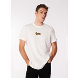 Lee Bisiklet Yaka Beyaz Erkek T-Shirt L241521100 Beyaz T-Shirt L241521, White, XS