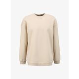 Lee Bisiklet Yaka Ekru Erkek Sweatshırt L241469NQ Loose Fit Sweatshirt