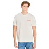 Lee Bisiklet Yaka Ekru Erkek T-Shirt LM828731543 Relaxed Fit Grafik