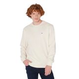 Lee Bisiklet Yaka Erkek Sweatshirt Beyaz L