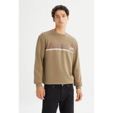 Lee Bisiklet Yaka Haki Erkek Sweatshırt L2520099801 Haki Sweatshirt
