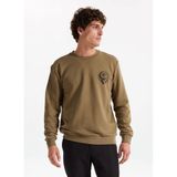 Lee Bisiklet Yaka Haki Erkek Sweatshırt L2520222801 Haki Sweatshirt