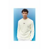 Lee Bisiklet Yaka Kırık Beyaz Sweatshirt, XL, 5003317683, Kırık Beyaz, erkek