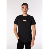 Lee Bisiklet Yaka Siyah Erkek T-Shirt L241521001 Siyah T-Shirt - XS