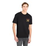 Lee Bisiklet Yaka Siyah Erkek T-Shirt LM828731520 Relaxed Fit Grafik