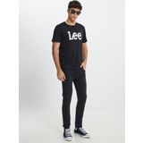 Lee Bisiklet Yaka Siyah Erkek T-Shirt Ml65qaı01 Regular Fit Grafik