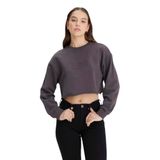 Lee Bisiklet Yaka Sweatshirt Kadın Sweatshirt, Siyah, L