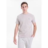 Lee Bisiklet Yaka T-shirt Beige, S, L&W26SS57614, Standart, Erkek