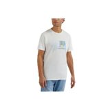 Lee Bisiklet Yaka T-shirt Erkek T-shirt, Ekru, XL