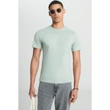 Lee Bisiklet Yaka T-Shirt Yeşil Erkek Kısa Kol T-Shirt - XL