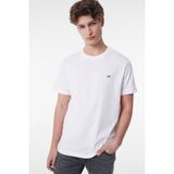 Lee Bisiklet Yaka Tişört Beyaz Erkek Kısa Kol T-Shirt - XL