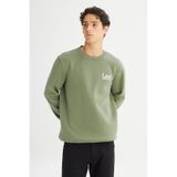 Lee Bisiklet Yaka Yeşil Erkek Sweatshırt L2520365904 Yeşil Sweatshirt