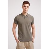 Lee Cooper 222 LCM 242056 Miless Düz Haki Erkek Polo T-shirt