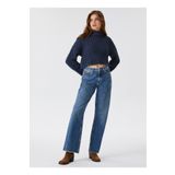 Lee Cooper 231 LCF 241011 Dik Yaka Örgü Indigo Kadın Kazak