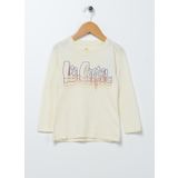 Lee Cooper 231LCG242001 Baskılı Ekru Kız Çocuk T-shirt