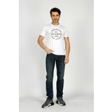 Lee Cooper 232 LCM 242023 Beyaz Camo Erkek T-shirt