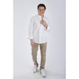 Lee Cooper 242 LCM 241009 Beyaz Julsa Erkek Dokuma Gömlek