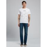 Lee Cooper 252 LCM 242037 England Beyaz Yuvarlak Yaka Erkek T-Shirt