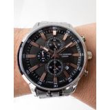 Lee cooper 43 mm dual time çelik erkek kol saati
