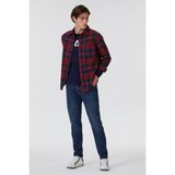 Lee Cooper Abel Erkek Dokuma Uzun Kol Gömlek - 2XL - Bordo