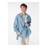 Lee Cooper Açık Mavi Denim Ceket, L, 5003134611, Açık Mavi, Kadın