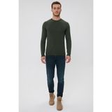 Lee Cooper Aıden Erkek O Yaka Kazak - S - Yeşil