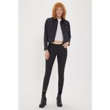 Lee Cooper Amy Orta Bel Dar Kesim Çok Dar Paça Siyah Kadın Jean Pantolon
