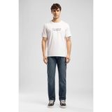 Lee Cooper Ansel Erkek Regular Fit %100 Pamuk Baskılı Bisiklet Yaka T-Shirt Beyaz - 2XL