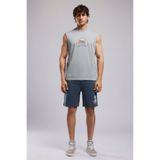 Lee Cooper ARLO Erkek Regular Fit %100 Pamuk Baskılı Şort Mavi