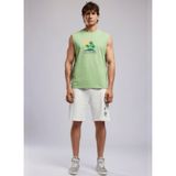 Lee Cooper ARLO Regular Fit%100 Pamuk Baskılı Şort, XL, 262 LCM 221022, BEYAZ, Erkek