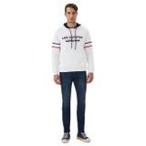 Lee Cooper Athel Erkek Kapüşonlu Sweatshırt Off Whıte