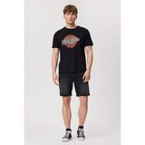 Lee Cooper Authen Erkek %100 Pamuk O Yaka T-Shirt Siyah - 05-Siyah