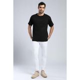 Lee Cooper Aylex Erkek %100 Pamuk O Yaka T-Shirt Siyah - 05-Siyah