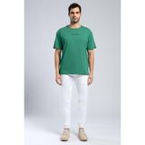 Lee Cooper Aylex Erkek %100 Pamuk O Yaka T-Shirt Yeşil - 2XL - 10-Yeşil