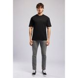 Lee Cooper Aylex Erkek Loose %100 Pamuk Baskılı Bisiklet Yaka T-Shirt Siyah - 05-Siyah