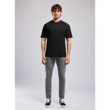 Lee Cooper Aylex Loose%100 Pamuk Baskılı Bisiklet Yaka T-Shirt Siyah, XL, 262 LCM 242036, SİYAH, Erkek