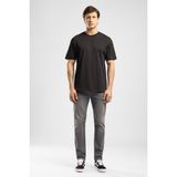 Lee Cooper Aylos Erkek Loose %100 Pamuk Baskılı Bisiklet Yaka T-Shirt Siyah - 2XL