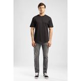 Lee Cooper Aylos Erkek Loose %100 Pamuk Baskılı Bisiklet Yaka T-Shirt Siyah